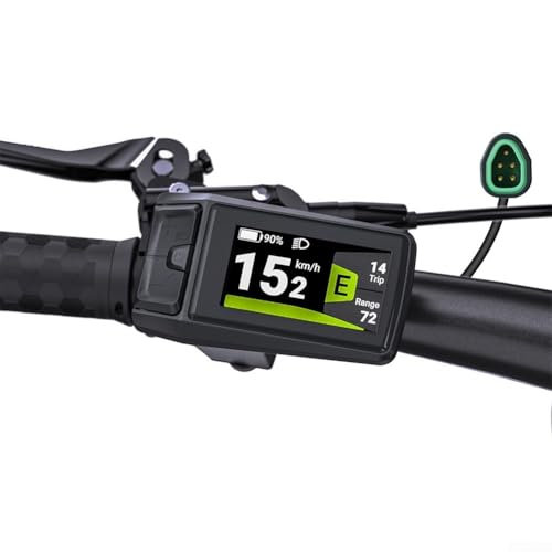 Pantalla LCD DPC080 para bicicletas eléctricas, ajuste ideal para sistemas de accionamiento Bafang