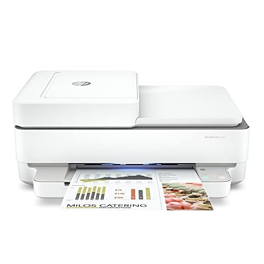 HP ENVY Pro 6455 Wireless All-in-One Printer, Mobile Print, Scan & Copy, Auto Document Feeder, Works with Alexa (5SE45A)