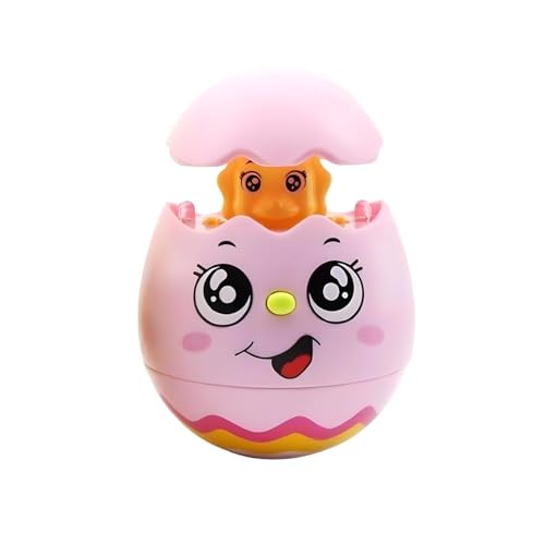 Image of BLISSBORN Roly Poly Egg Music Tumbler /Wobbling Bell Visual Development Light & Sound Toy /Tumbler Doll Toy for 3 Months & Above - Multicolour (Pack of 1)