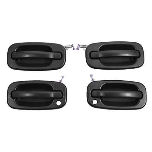 Exterior Door Handle Set, Compatible with 1999-2007 Chevy Silverado Suburban Tahoe Avalanche, GMC Sierra...