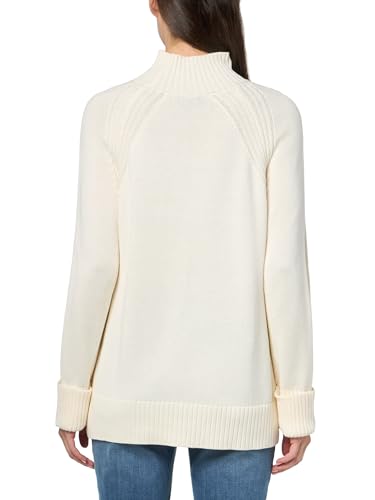 Image of Jones New York Women's Mock Neck Sweater with Rib Detail