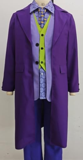 Spooktacular Creations Disfraz de villano cómico hombre, morado, para Halloween, para fiestas de cosplay (extragrande)