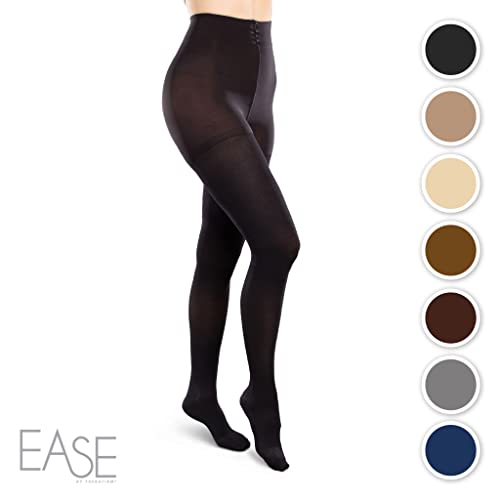 Ease Opaque Women's Support Pantyhose - Mild (15-20mmHg) Graduated Long Compression Hosiery2