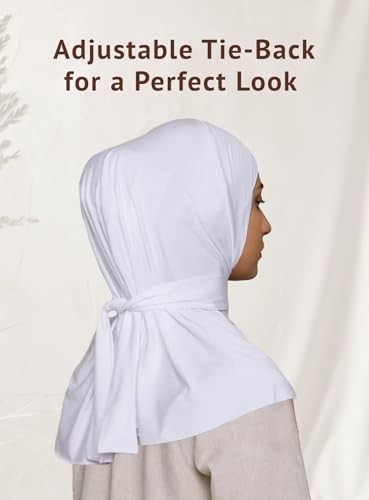 VOILE CHIC Instant Hijab Scarf for Women - 2-Piece Amira Slip-On Premium Jersey Hijab Scarf Wrap2