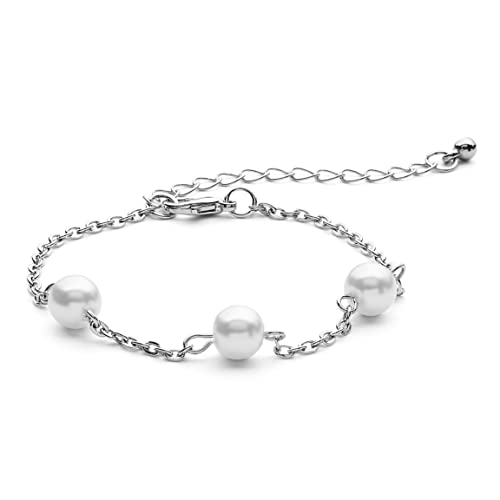 Image of 14K Gold and Silver Plated Layered Bracelet Sets, 6 Pieces, Adjustable Layered Link Bracelets Sets, Stainless Steel, no gemstone