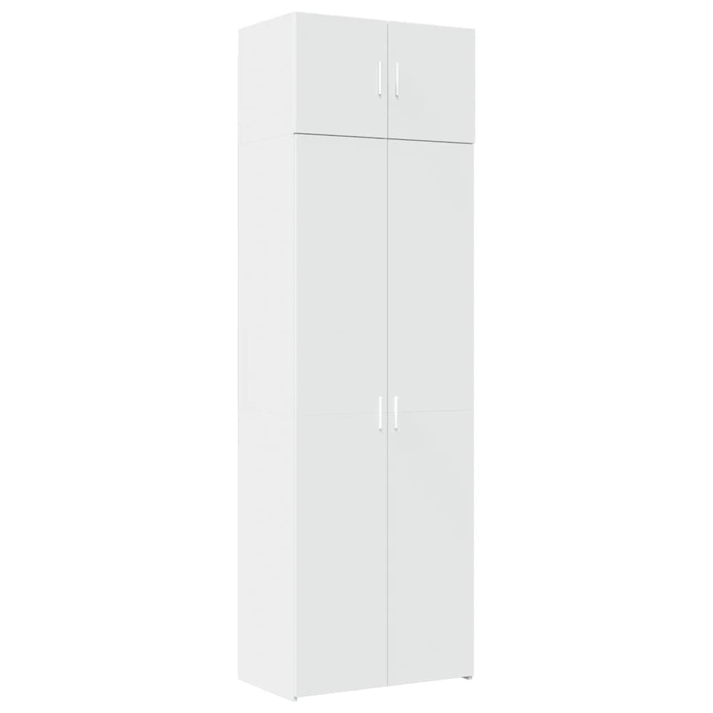 vidaXL Tall Cabinet White 70 x 42.5 x 225 cm Wood Material