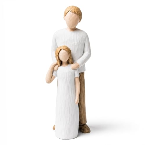 Foam Eternal Dad Gifts from Daughter Birthday Gift for Dad Father Gifts from Daughter Father and Daughter Figurine Sculpted Hand-Painted Statue 6 Inch