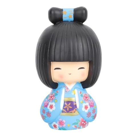 Angoily Traditional Japanese Kimono Doll Ornament Cover