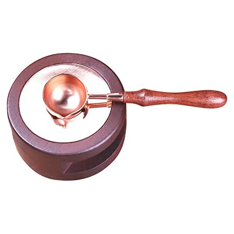 Wax Seal Warmer, ANBOSE Wax Seal Kit Wax Seal Melting Furnace with 1 Melting Spoon for Melting Wax Seal Sticks, Sealing Wax Beads Wax Cover