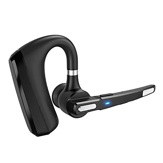MQQC Bluetooth Headset V5.0, Wireless Bluetooth Earpiece 24Hrs HD Calling,CVC8.0 Dual Mic Noise Cancelling, Hands-Free Bluetooth Earphone for Driving/Business/Office