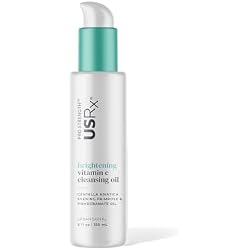 Urban Skin Rx Brightening Vitamin C Multi-Tasking Milky Cleansing Oil, Gently Melts Away Makeup, SPF, Buildup, & Impurities, Nourishes, Softens, & Hydrates Skin Barrier, Residue-Free Finish, 5 Fl Oz