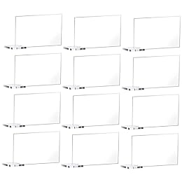BRIGHTFUFU Simple Wedding Supplies 12pcs Acrylic Table Number Stickers for Wedding Banquet
