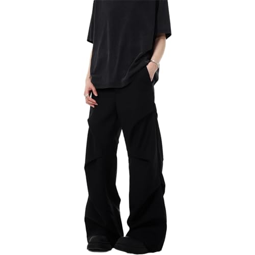 Men's Jeans Vintage Wide-Leg Dress Pants Loose Fit Trouser for Men2