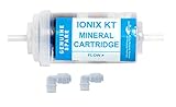 IONIX Mineral Cartridge for RO Water Purifier - 4 Inch Small Size With Push Connectors, 1 Piece, White