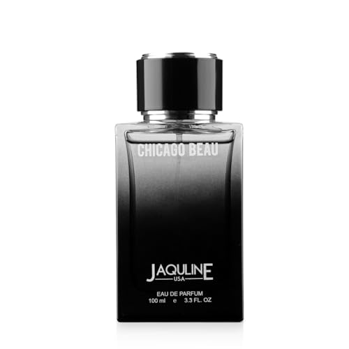 Image of JAQULINE USA Chicago Beau Premium Long Lasting Perfume | Men Women | Woody, Citrus & Musky | Sophisticated Versatile Fragrance - 100ml