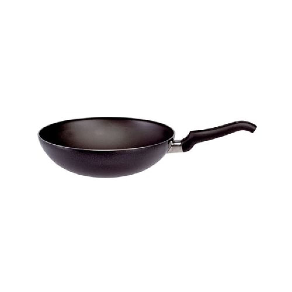 Ballarini Firenze Wok, 28 cm, Made in Italy, Ergonomic Handle with Energy-saving temperature indicator, PFOA free Non-stick Coating, Ovensafe max 160°C. Made in Italy.