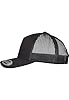 FLEXFIT Trucker Cap, Classic Trucker Hat, Baseball Trucker Cap with 5-Panel and Mesh Back, Adjustable Baseball Hat with Plastic Closure, Headwear, Unisex, Colour: Black, Size: One Size #4