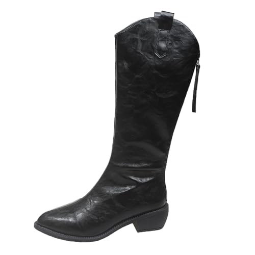 Bottes montantes décontractées en cuir pour les balades d'hiver