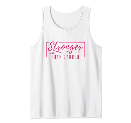 Pink Ribbon Breast Cancer Awareness Stronger Than Cancer Camiseta sin Mangas