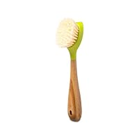 Full Circle Be Good Kitchen Dish Brush with Bamboo Handle, Single Brush, Green, FC10108