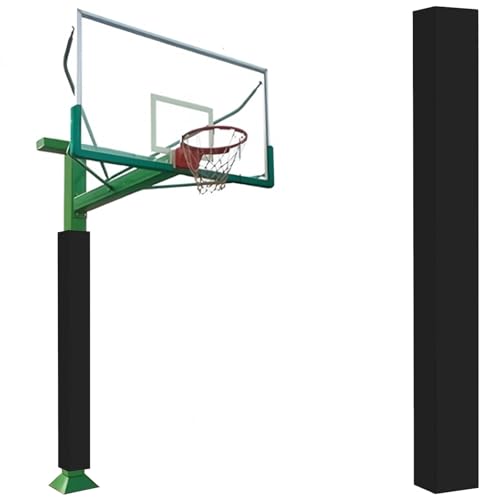 Rembourrage de panier de basket pour poteau de garage carré noir 140cm Protection sécurité