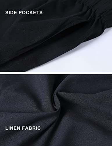 Springrain Women's Capri Pants Casual Summer Cotton Cropped Lounge Pants Trousers2