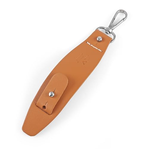 Image of Hero MotoCorp Leather Loop Gloves Holder | Mavrick Collection | Full Grain Leather | Adjustable Closure