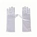 Greenmoe Girls Short Length Satin Gloves For Kids Dance Party