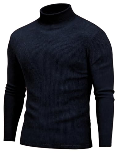 Pull à col roulé homme idéal pour rester élégant au bureau en hiver