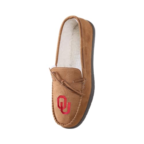 Image of FOCO NCAA Mens NCAA College Team Logo Moccasin Slippers