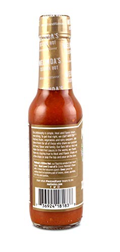 Image of Melinda's Original Habanero XXXtra Hot Sauce - Made with Habanero Peppers, Carrots, Onion, Vinegar & Garlic - Keto, Vegan, Gluten Free Hot Sauce - 5oz, 3 Pack