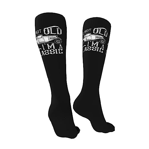 I'M Not Old I'M A Classic Knee High Socks For Women Long Tube Socks Athletic Compression Socks Unisex High Socks Girls2
