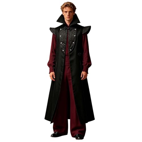 Chaqueta medieval hombre para carnaval victoriano y cosplay de época