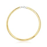 Ross-Simons Italian Sterling Silver and 18kt Gold Over Sterling Reversible Omega Necklace. 18 inches
