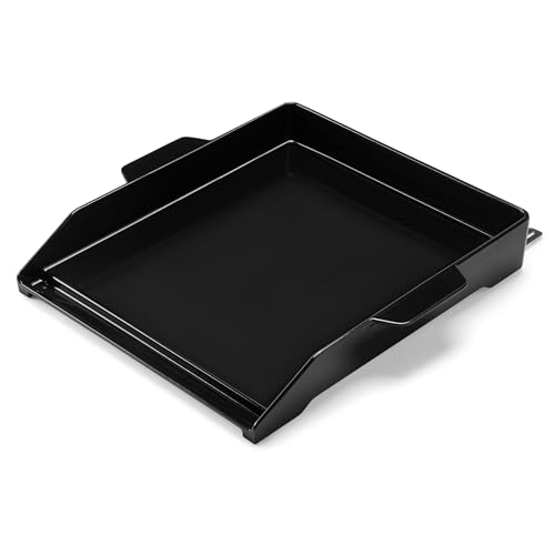 Onlyfire 42 x 36 cm Plancha en Fonte Émaillée à Profondeur Réglable pour Barbecue, Plancha...