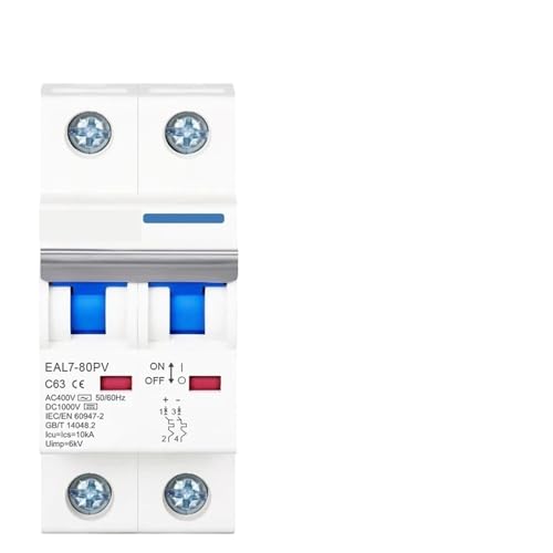 Disjoncteur solaire 2P DC 1000V pour sécuriser les panneaux de votre maison