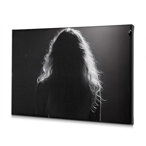 Décoration murale salon avec tableau silhouette rétroéclairée 40x60 cm