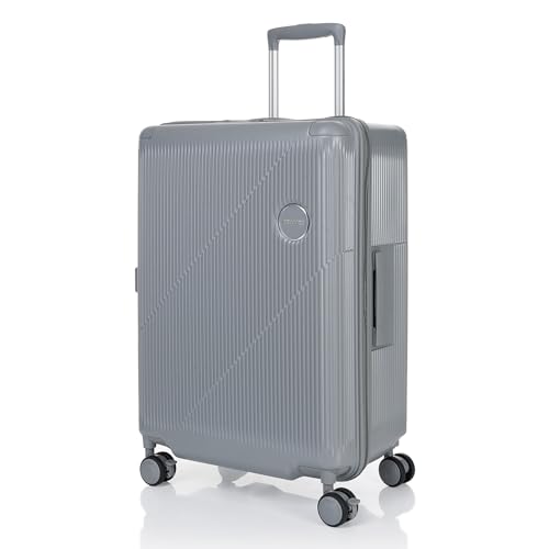 Image of American Tourister Luggage Bag with TSA Lock & 8 Wheels Hard PC Check-in Suitcase /Trolley Bag for Travel /Holiday /Travel Bag with Double Spinne Wheels for Men & Women-