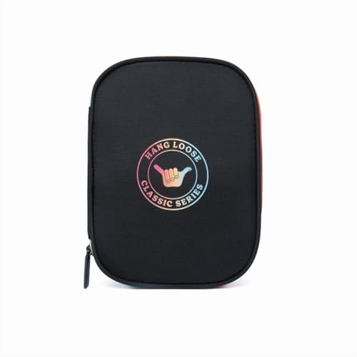 Estojo Hang Loose Preto Masculino Classic Escolar Grande Resistente