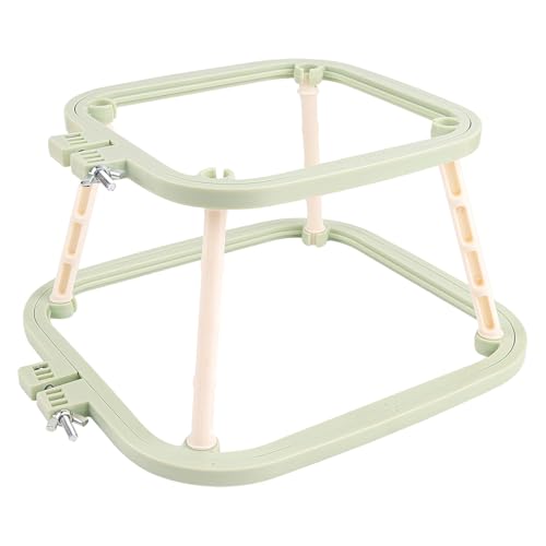 Image of Framendino, Double Layer Embroidery Stand Hoops Frame for Sewing Craft Projects Green