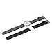 Braun 2-Hand Analogue Quartz Watch, White Dial and Grey Silicone Rubber Strap with Additional Black Silicone Rubber Strap, Quick-Release Spring Bars, 38mm, Model BN0281GYBKG.