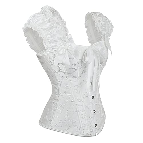 Amikadom Lingerie feminina para o dia das bruxas, modeladora, modeladora, KZ, Branco, G