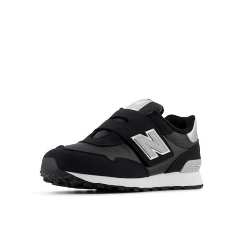 New Balance 515 V1 Lace-up Sneaker, Black, 1.5 US Unisex Little Kid