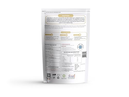Image of Indian Kitchen Foods Instant Veg. Pulao - Freeze Dried, Gluten-Free, Ready-to-Eat Indian Vegan Meal - Pack of 3