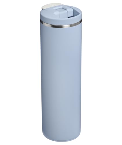Image of STANLEY Transit FlipTop Mug | Leakproof Coffee Travel Cup | Vacuum Insulated Stainless Steel | Stays Hot or Cold for Hours | BPA-Free | 16 oz | Blue Dream Stone