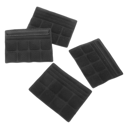 Toyvian 4個 ユニバーサル自転車 電動バイク用通気性ソフトチンパッド 衝撃吸収スポンジ内装マット 快適な顎クッション交換用ヘルメットラ