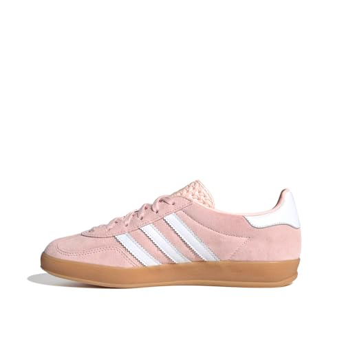 adidas Gazelle Indoor Womens Shoes, Sandy Pink/Cloud White/Gum, Size 63