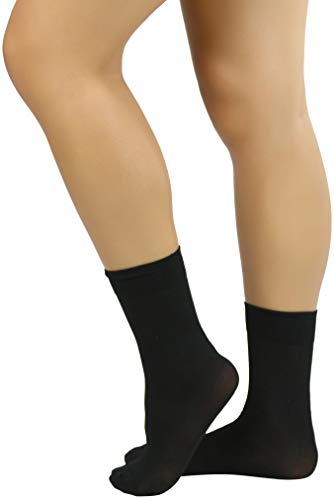 Image of ToBeInStyle Womens Pack of 6 Trouser Solid Print Anklet Socks