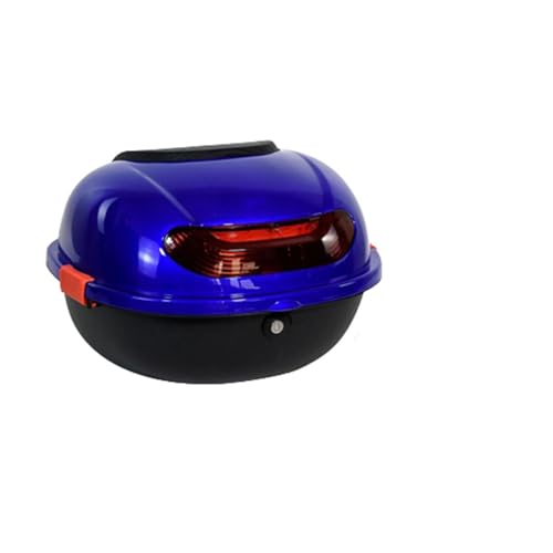 バイク リアボックス 32L トップケース バイクボックス バイク用ボックス 着脱可能式 大容量 原付 スクーター フルフェイス収納可能 ヘルメット入れ 汎用タイプ 防振 防水 出前 デリバリー キャンプ 可愛い ブルー4
