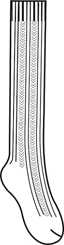 Classroom uniforms Girls Socks Hi for Toddler Seamless Toe - Pack of 3 5HF1022